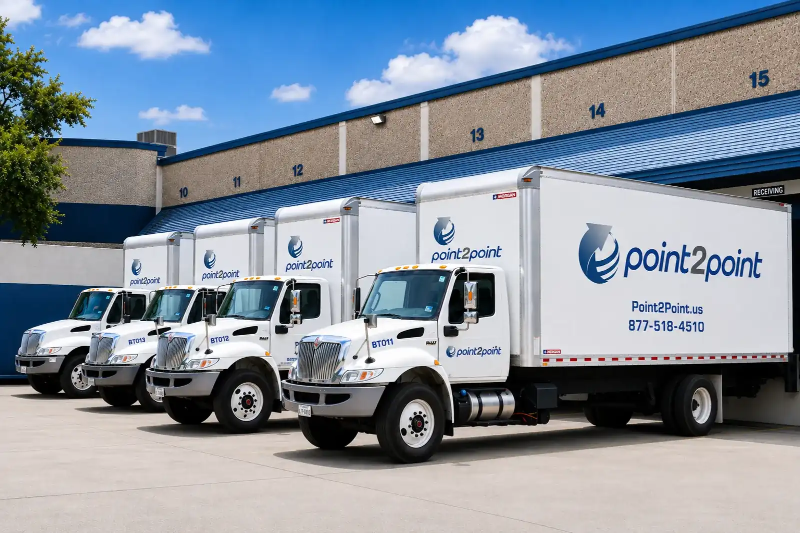 Point2Point fleet of last-mile delivery trucks